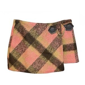 En Saison | Women's |  Harper Mini‎ Skort | Waist 28in/M | Plaid With Chain